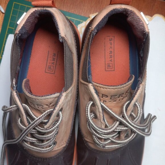 Sperry Rain Boot Top Sider Drake Mens 8M Waterproof Chukka Brown and Tan Clean - Picture 6 of 16